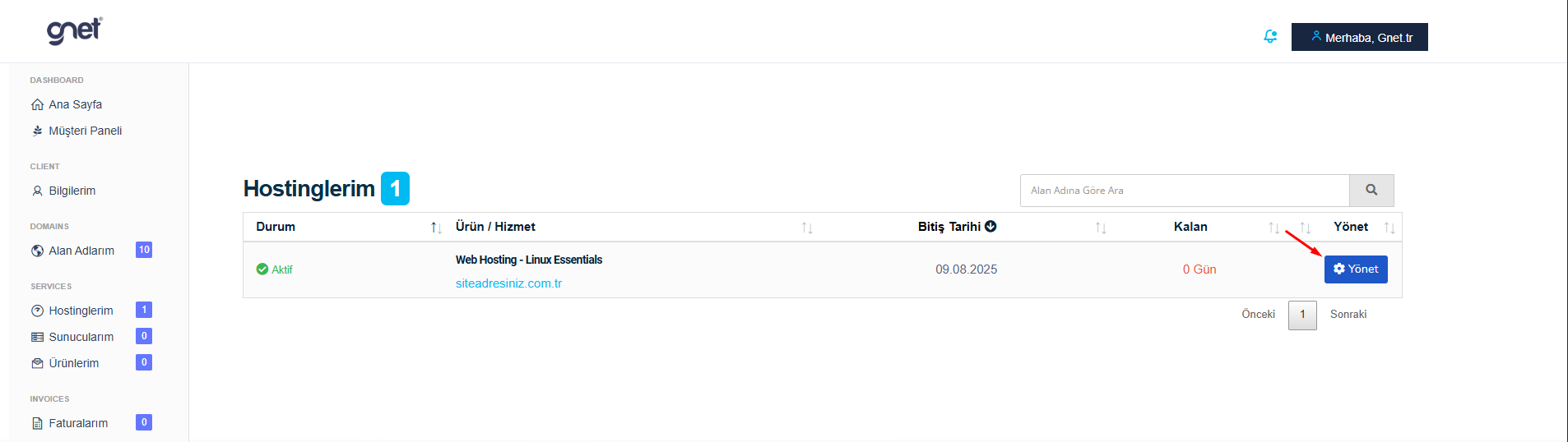 cPanel e-posta oluşturma