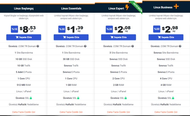 cPanel Hosting Satın Al